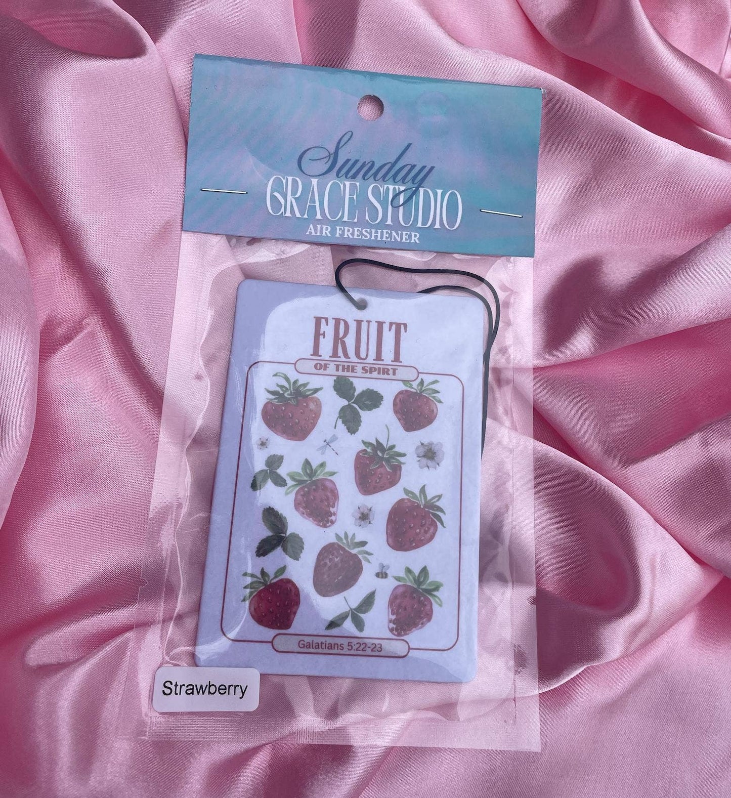 FRUIT OF SPIRIT CAR FRESHIE - strawberry scent