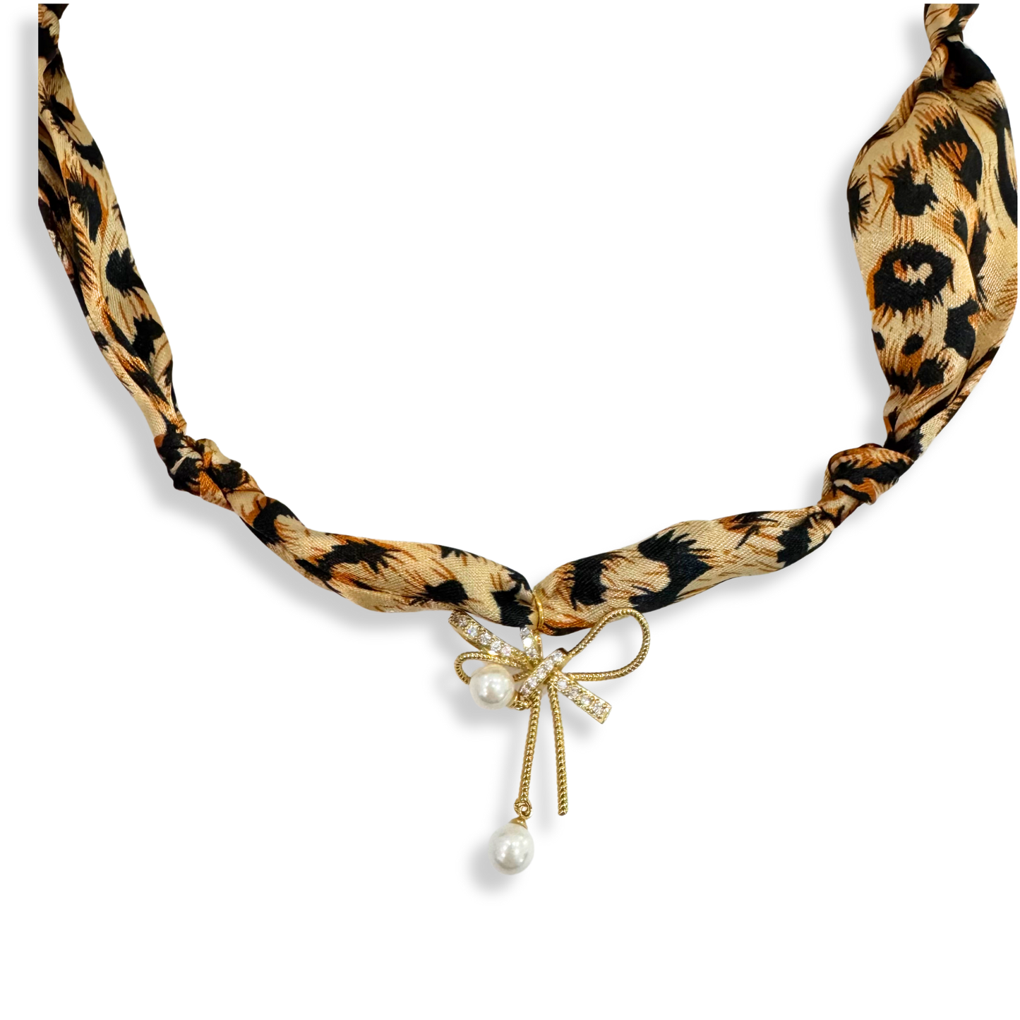 SCARF BANDANA CHARM NECKLACE