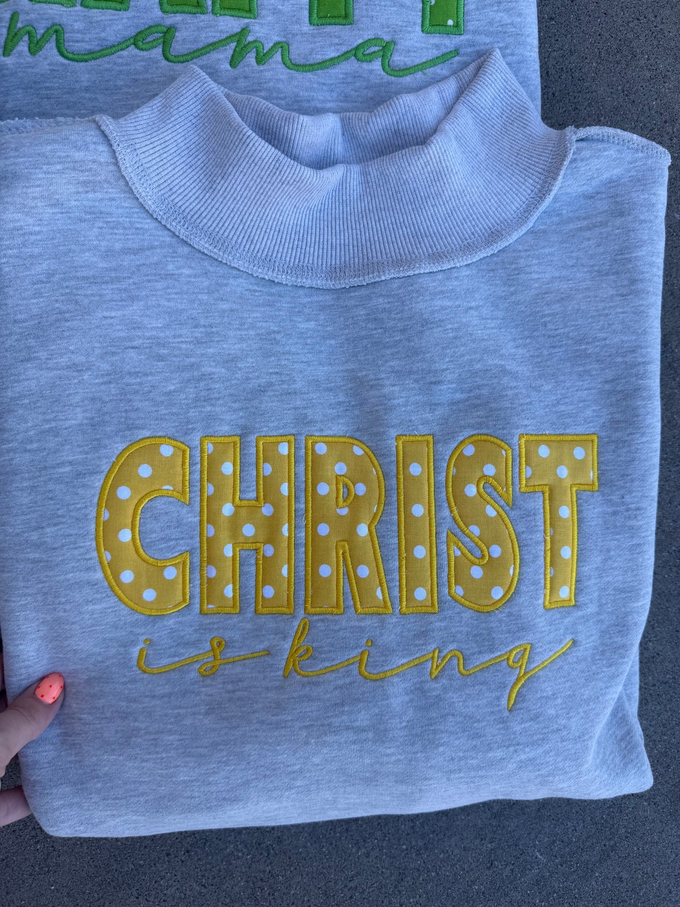 EMBROIDERED POLKA DOT MOCK NECKS (PREORDER)