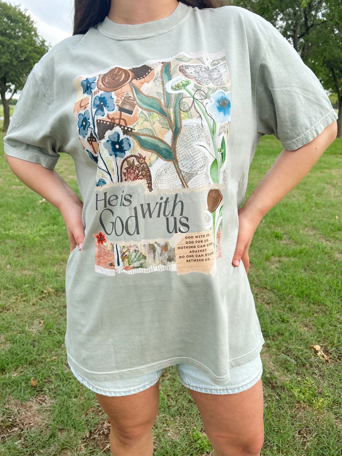 GOD WITH US SCRAPBOOK TEE