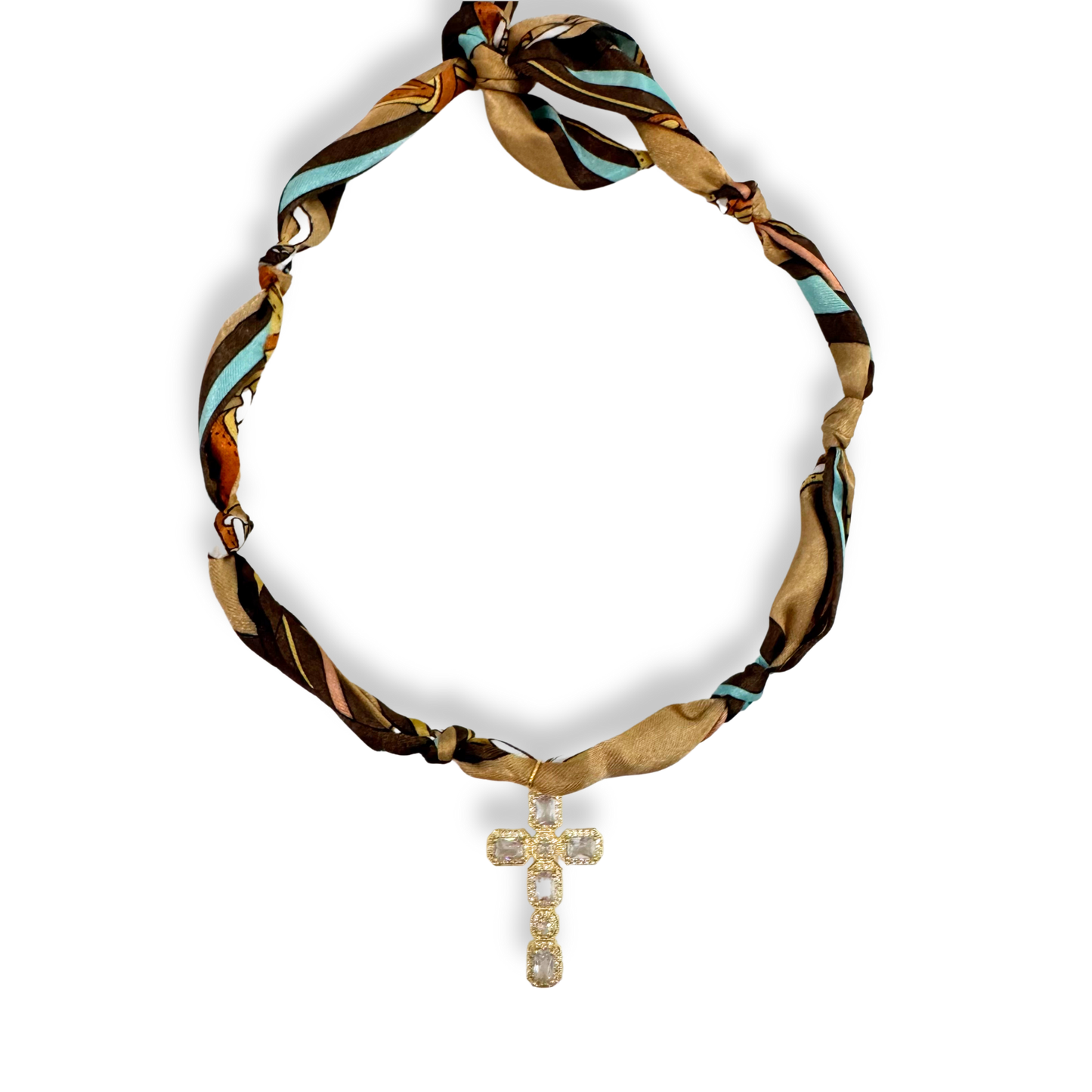 SCARF BANDANA CHARM NECKLACE