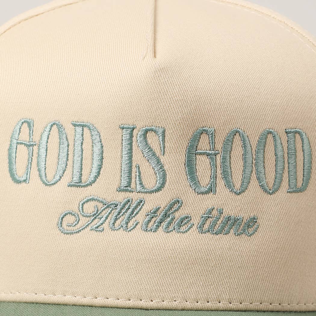 GOD IS GOOD EMBROIDERY HAT
