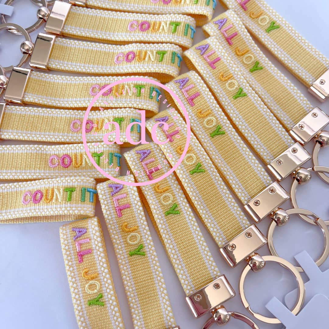 COUNT IT ALL JOY KEYCHAIN