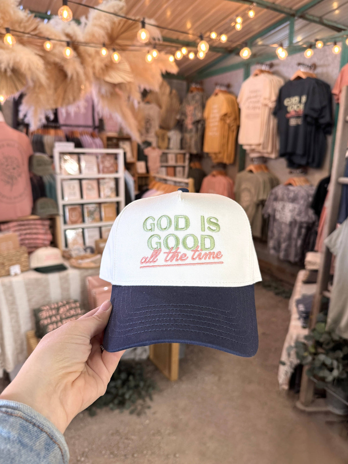 GOD IS GOOD TRUCKER HAT