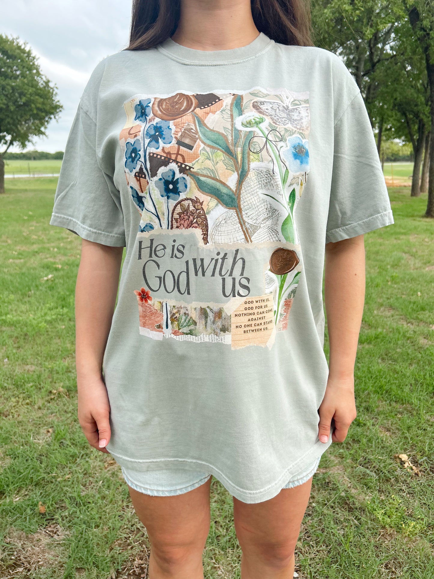 GOD WITH US SCRAPBOOK TEE