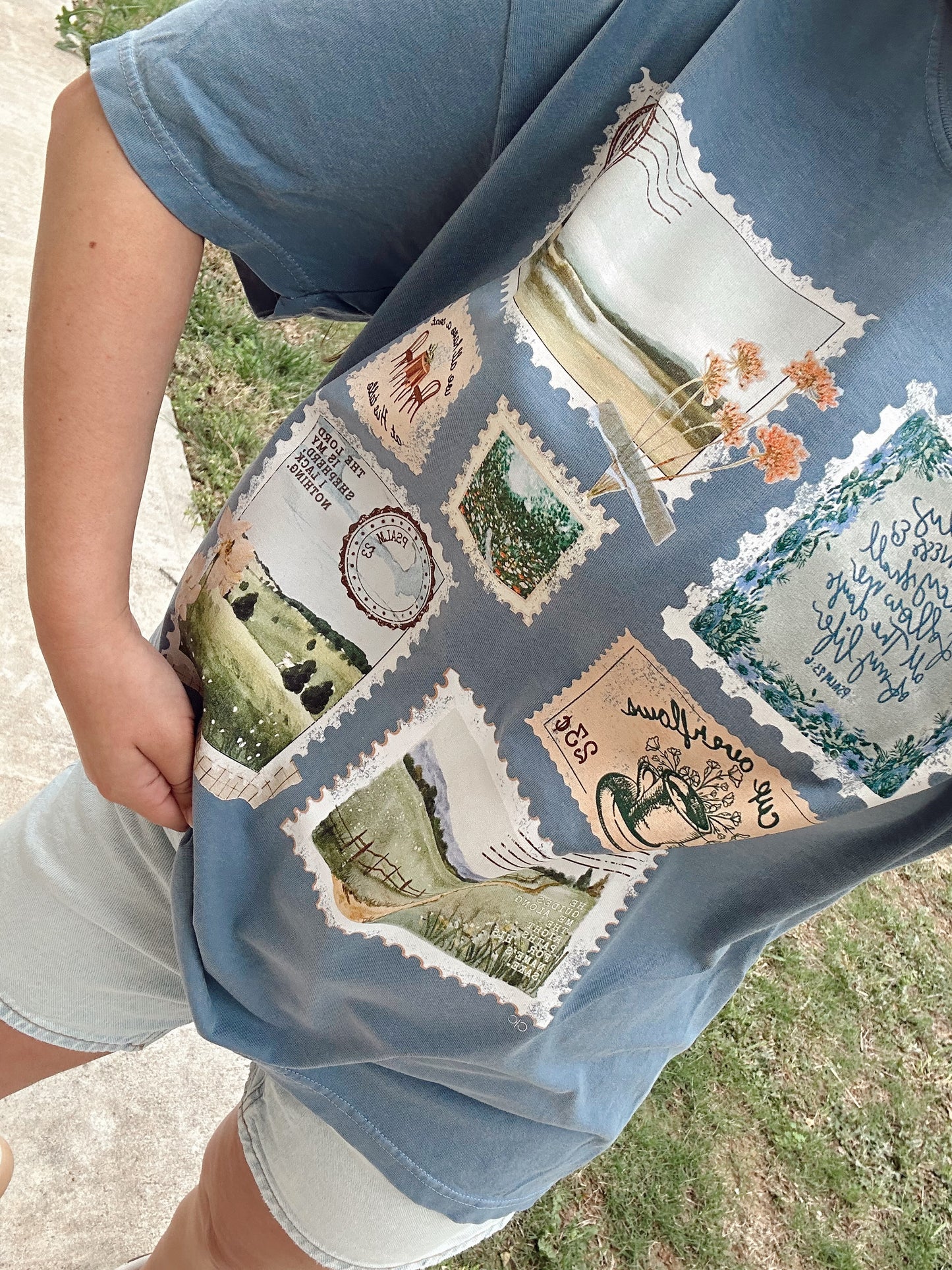 PSALM 23 STAMPS TEE