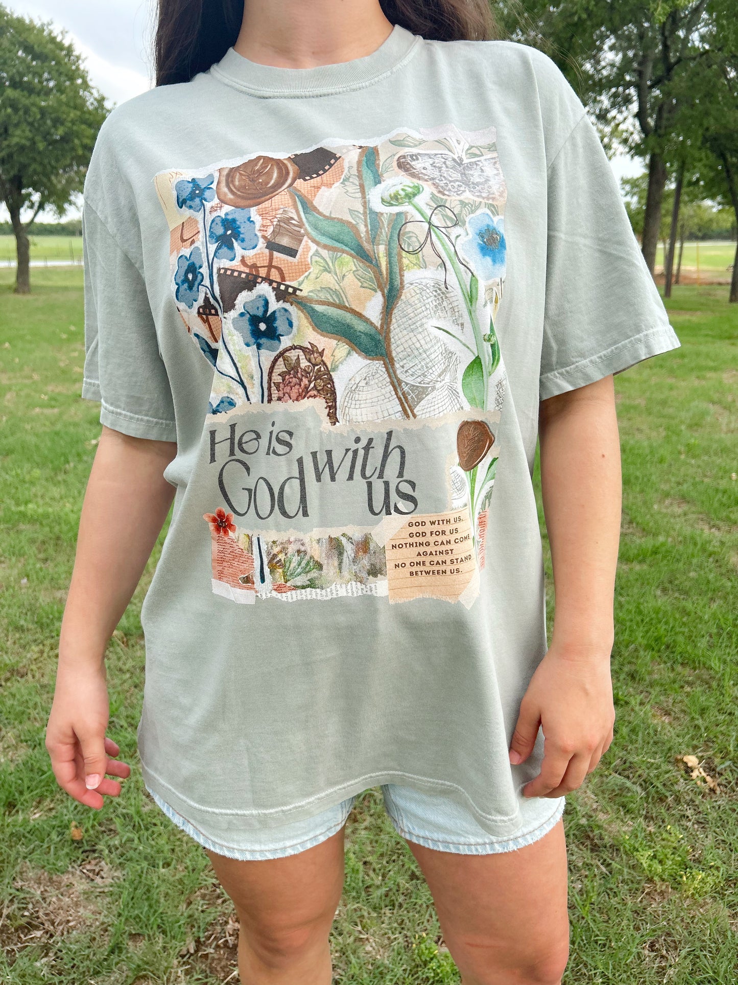 GOD WITH US SCRAPBOOK TEE