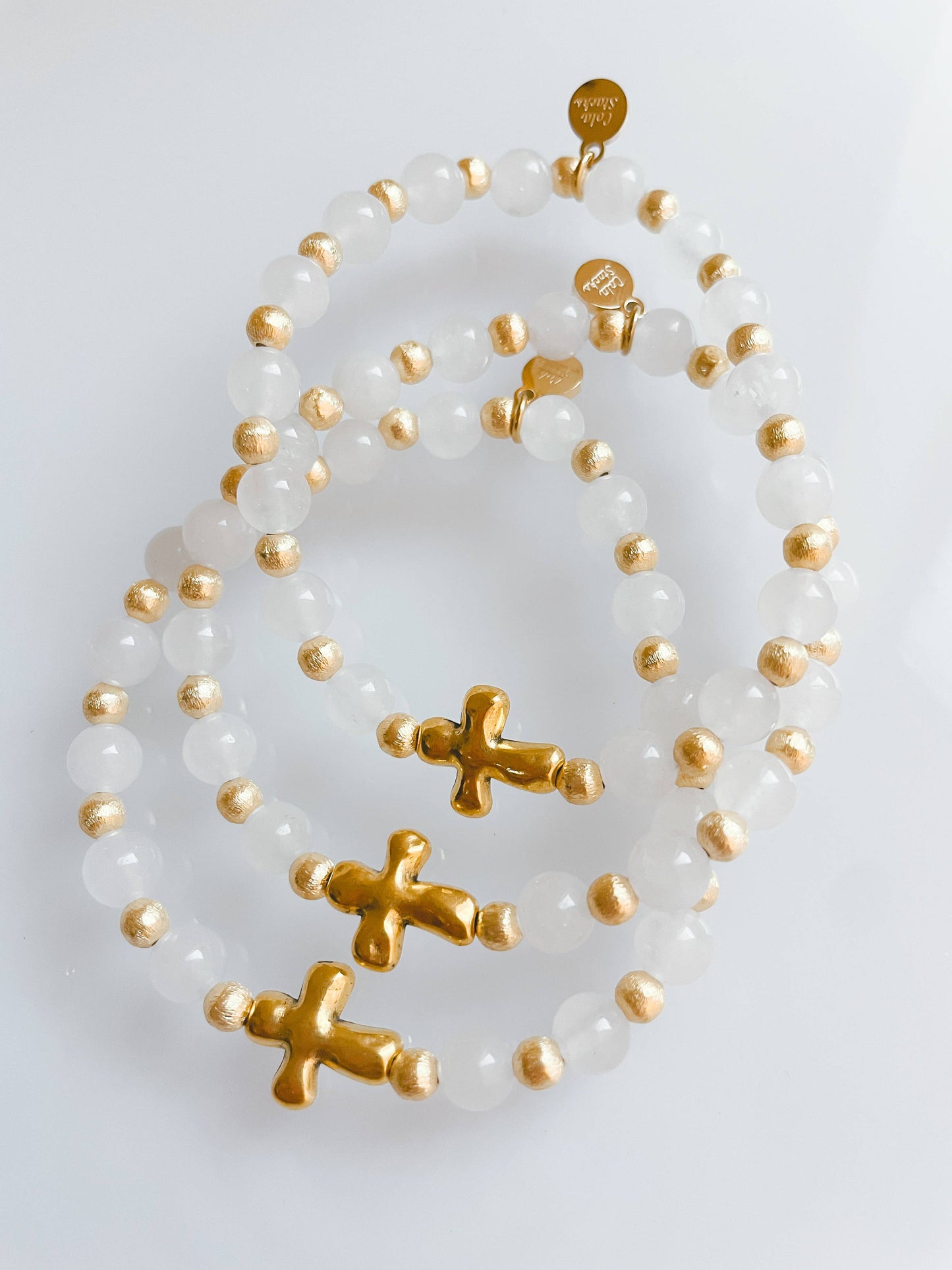 STAY GOLDEN CROSS BRACELET