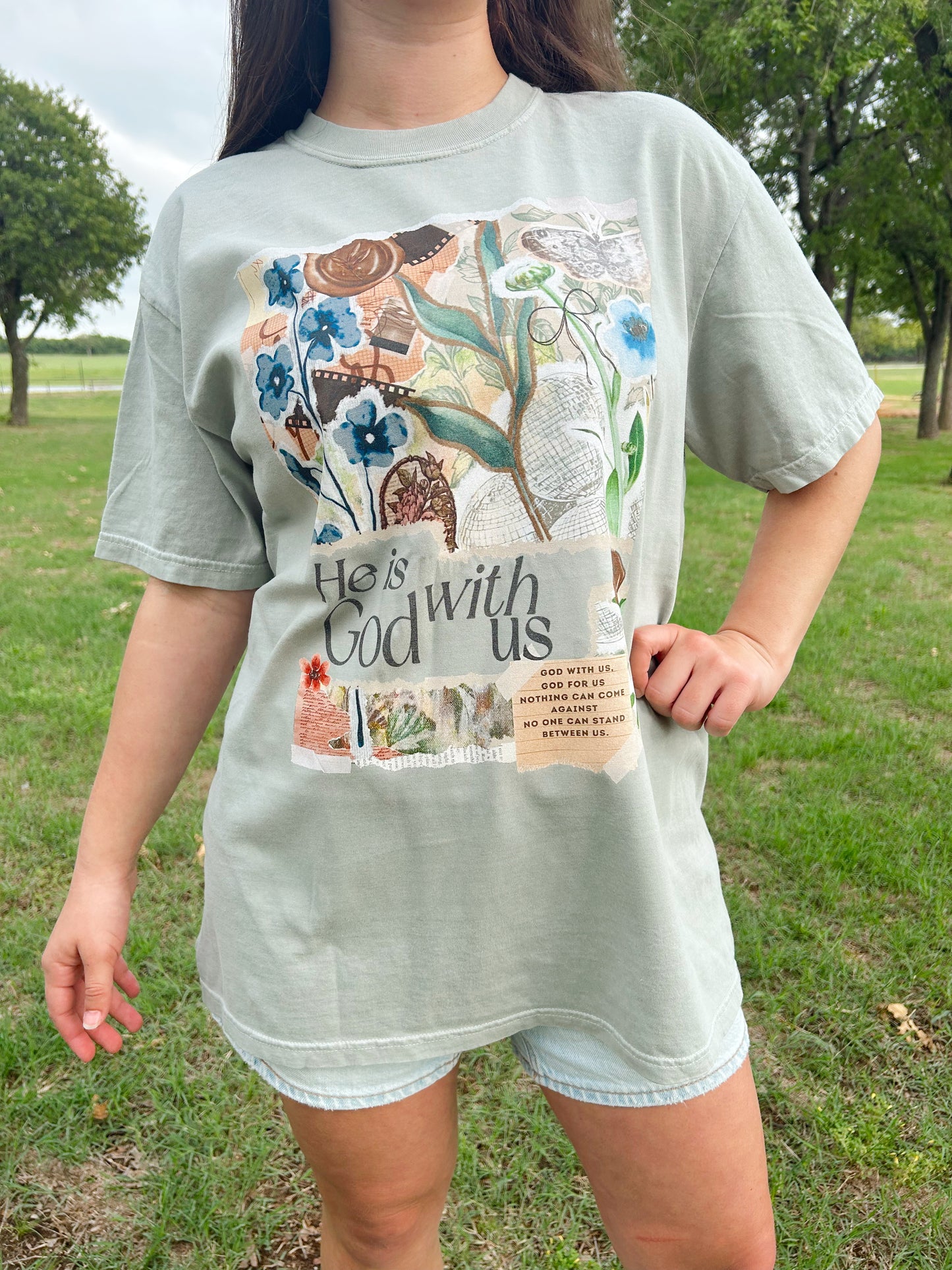 GOD WITH US SCRAPBOOK TEE