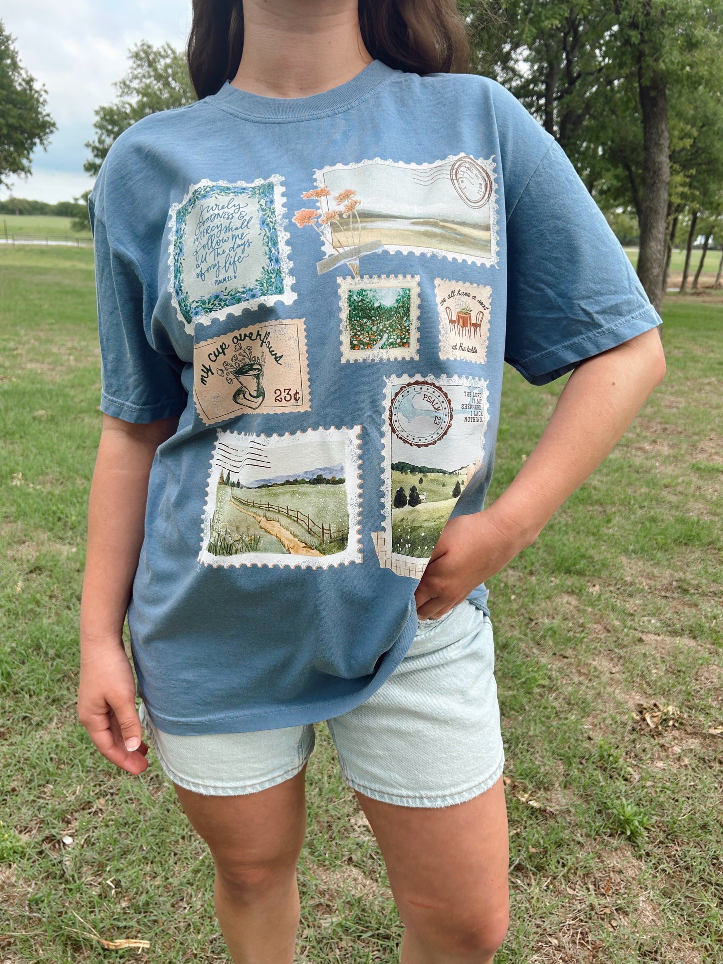 PSALM 23 STAMPS TEE