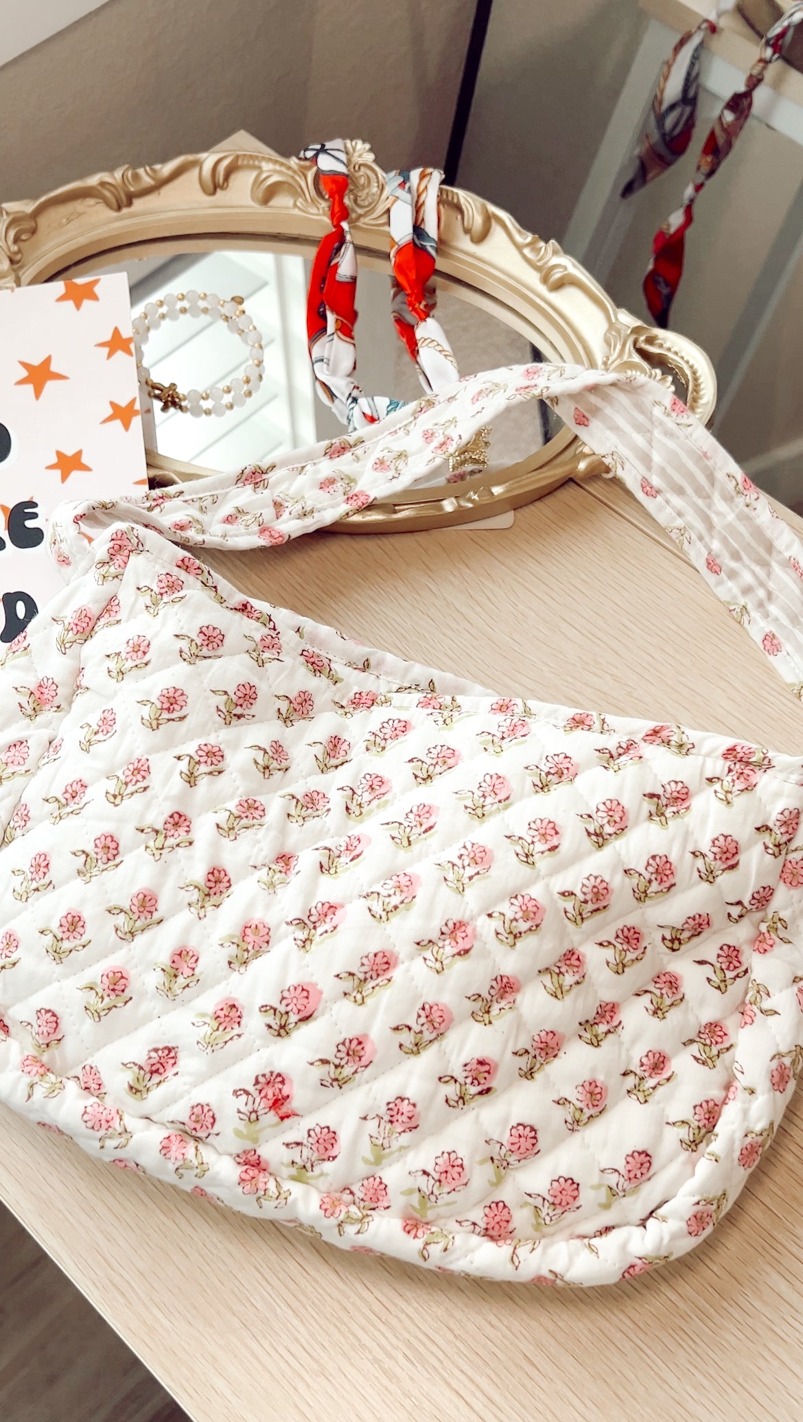 FOR THE GIRLS QUILTED SHOULDER BAG