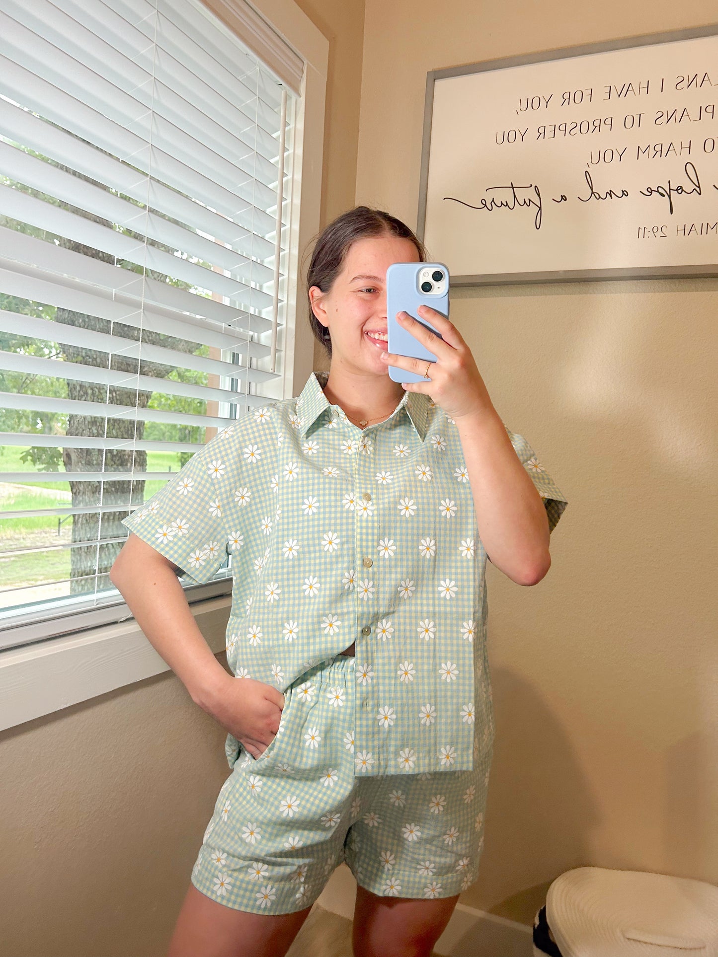 DAISY PLAID SET