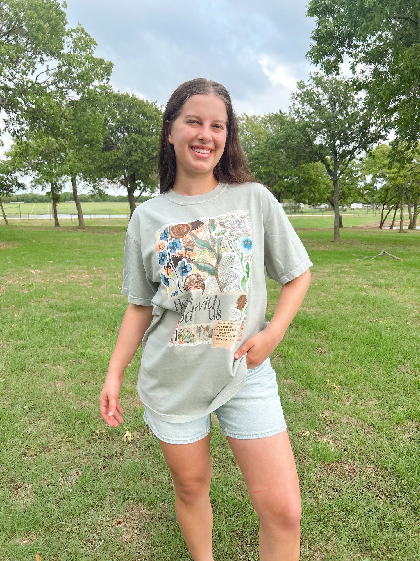 GOD WITH US SCRAPBOOK TEE
