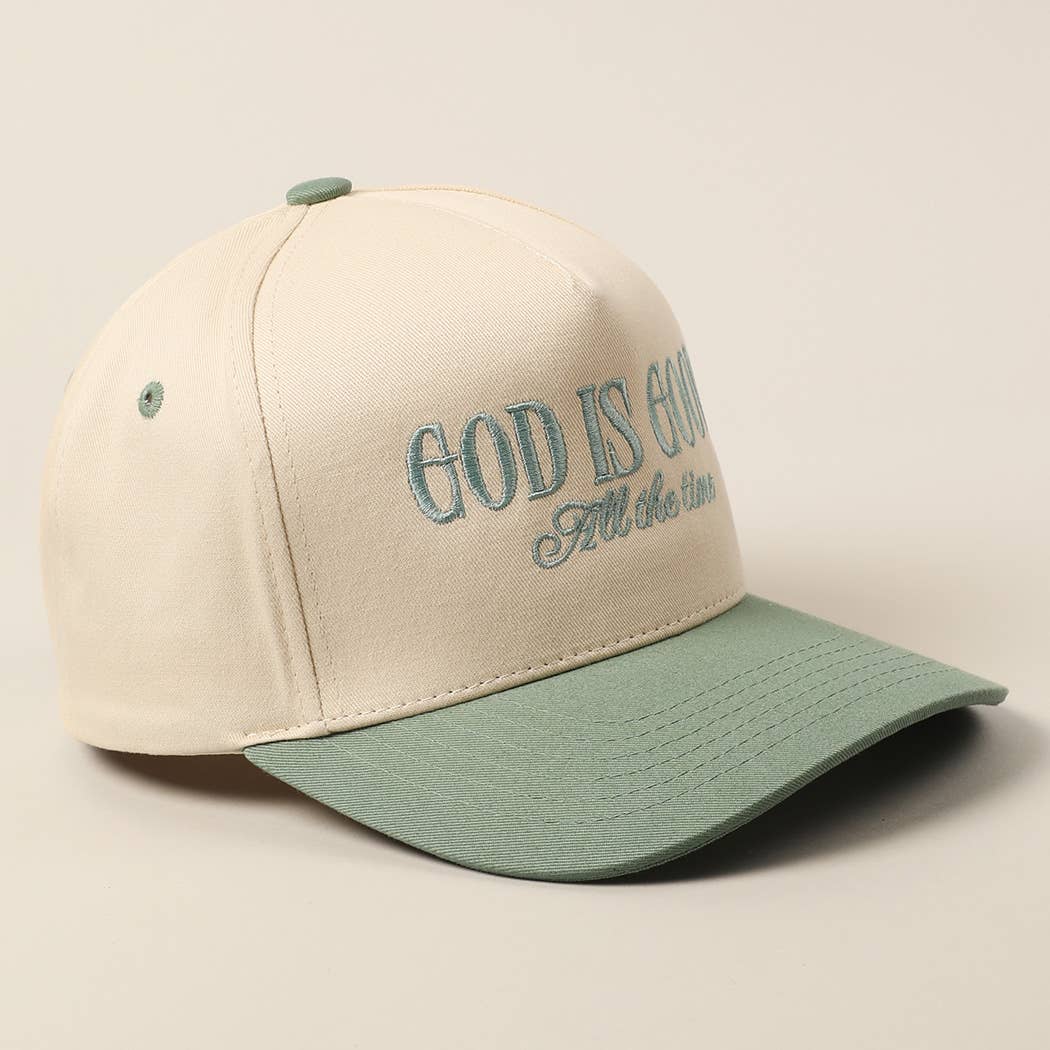 GOD IS GOOD EMBROIDERY HAT