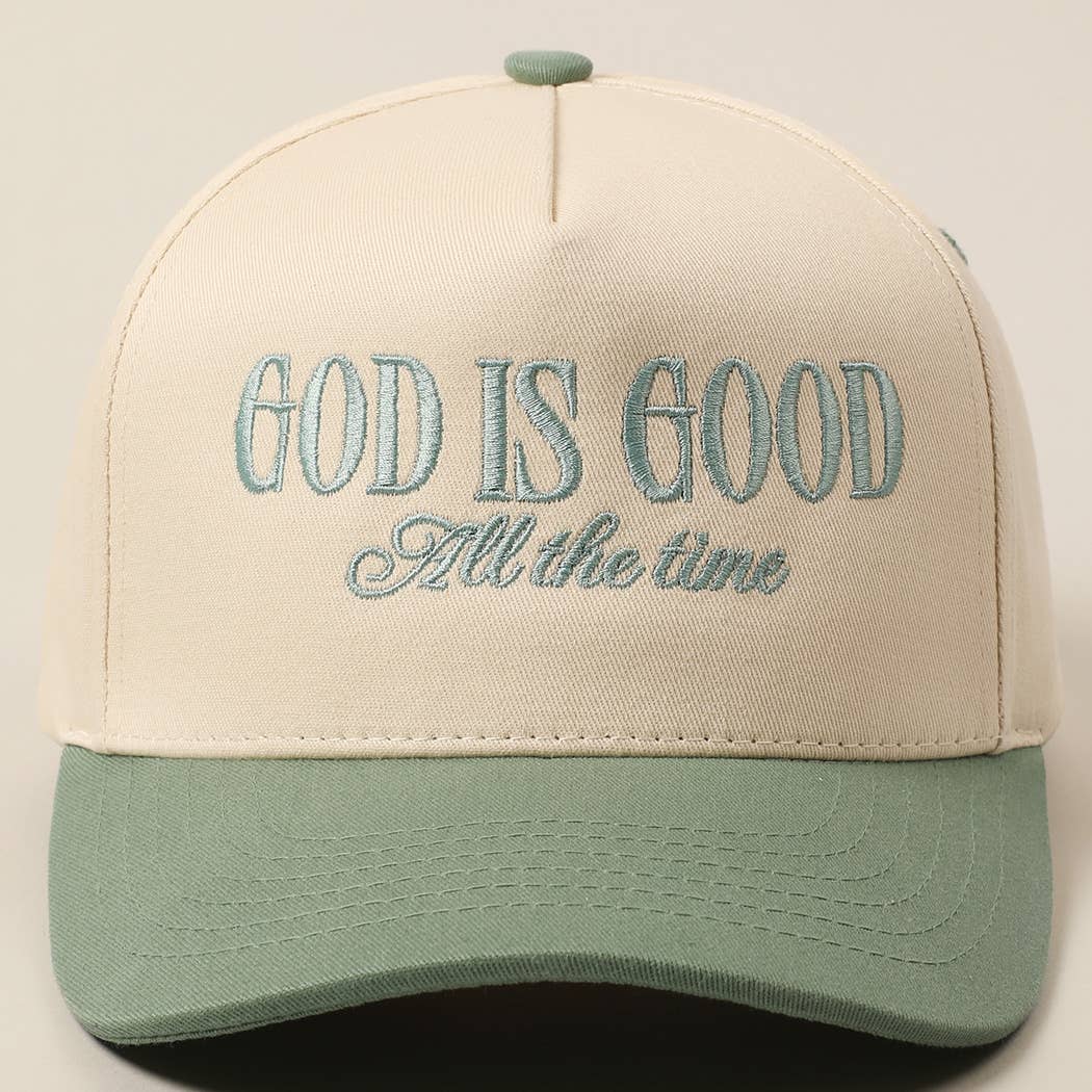 GOD IS GOOD EMBROIDERY HAT