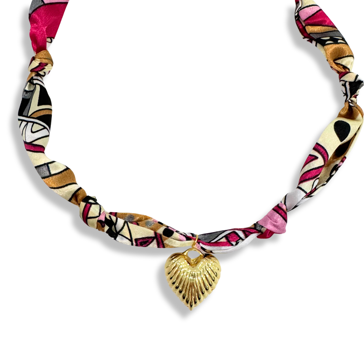 SCARF BANDANA CHARM NECKLACE