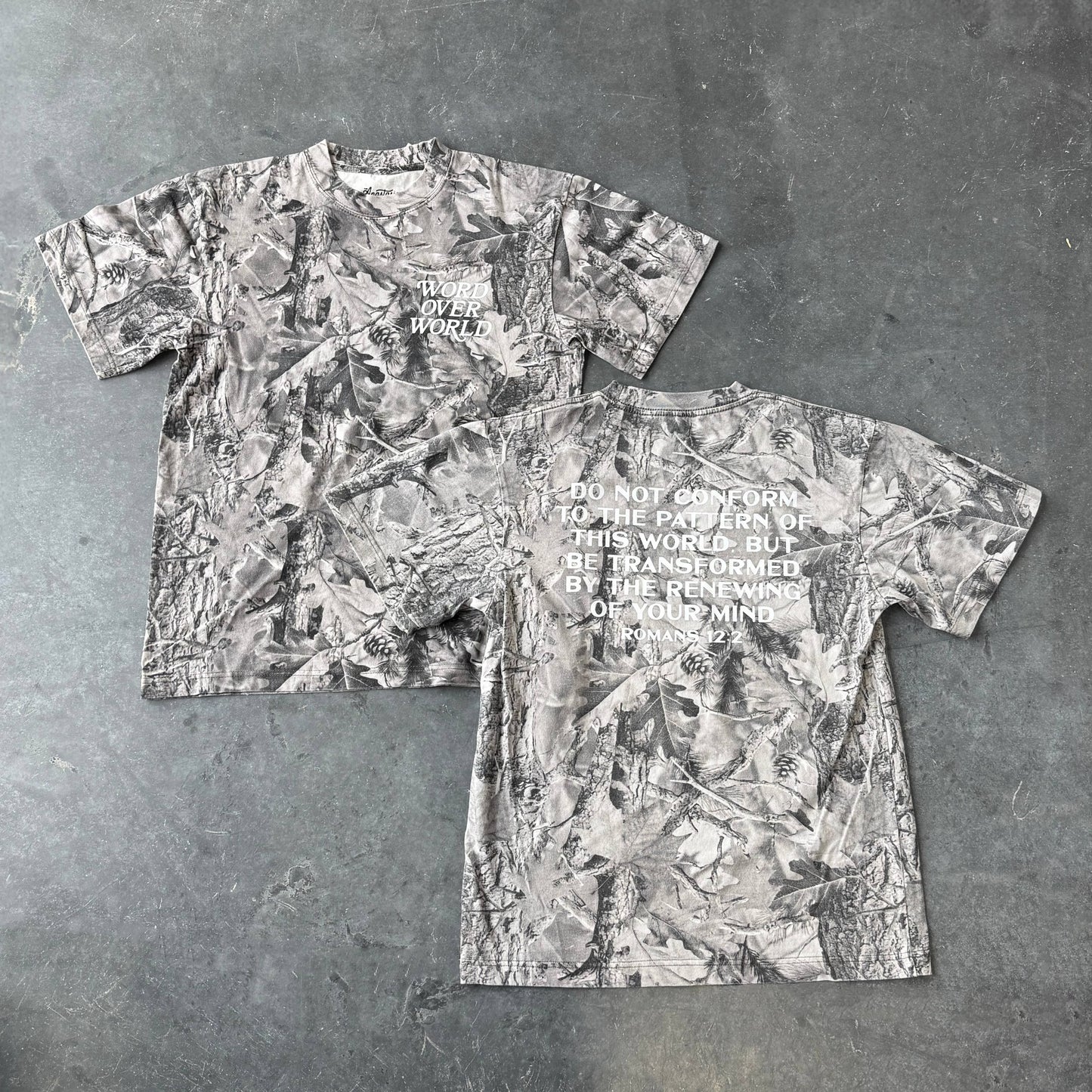 WORD OVER WORLD OVERSIZED CAMO TEE - preorder