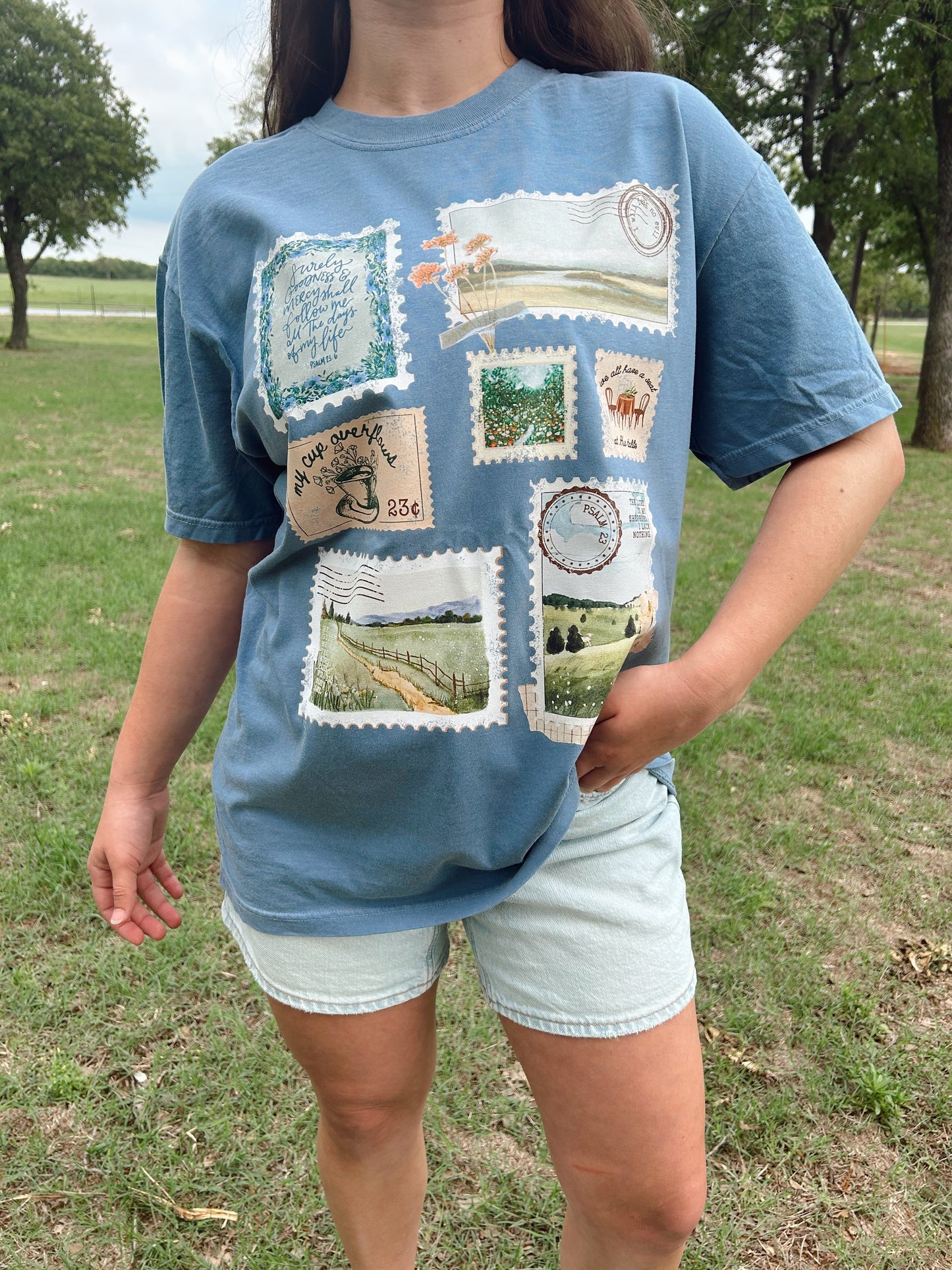 PSALM 23 STAMPS TEE