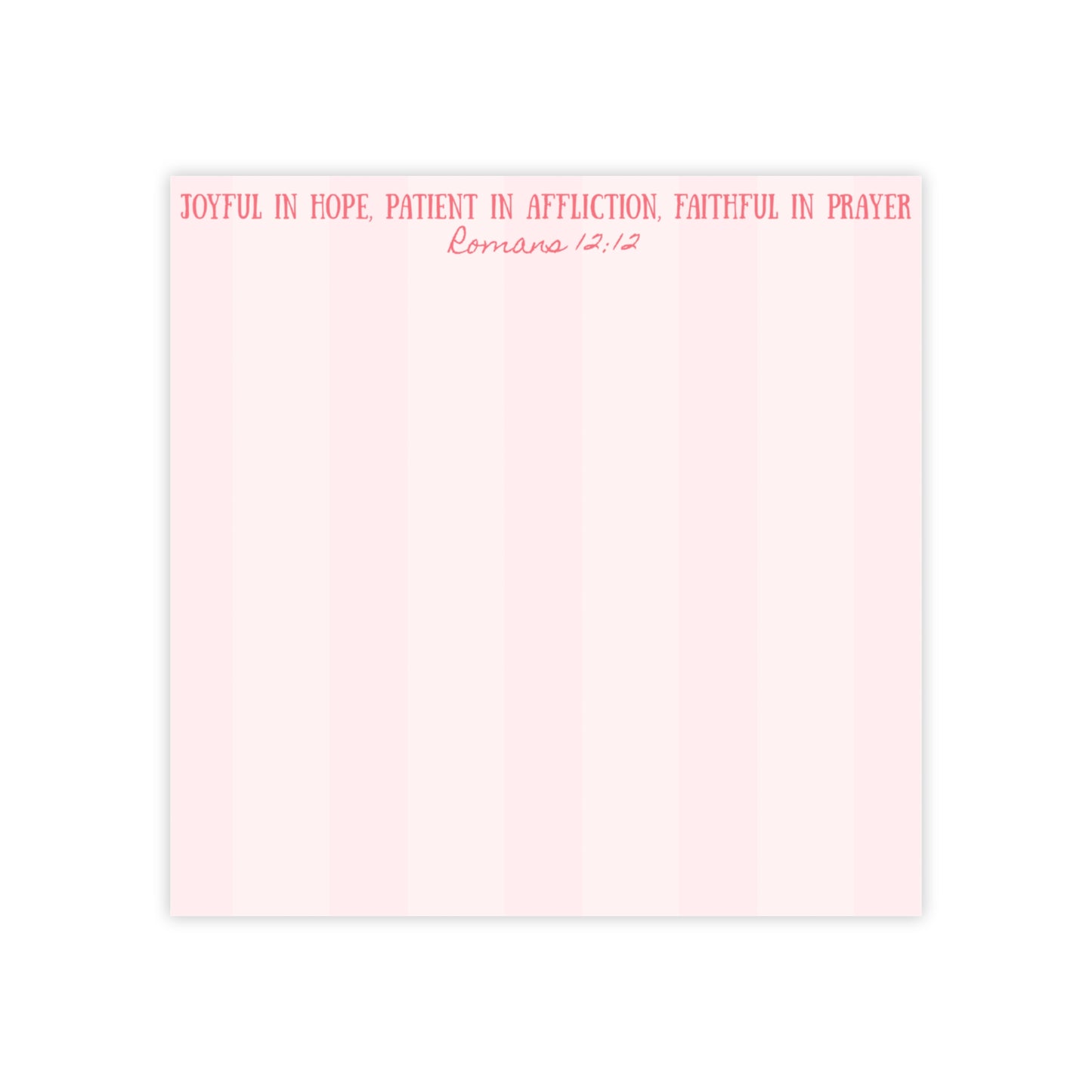 ROMANS 12:12 NOTE PADS