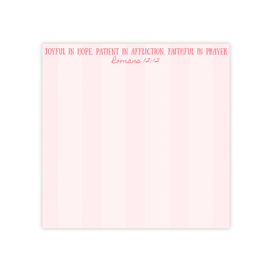 ROMANS 12:12 NOTE PADS