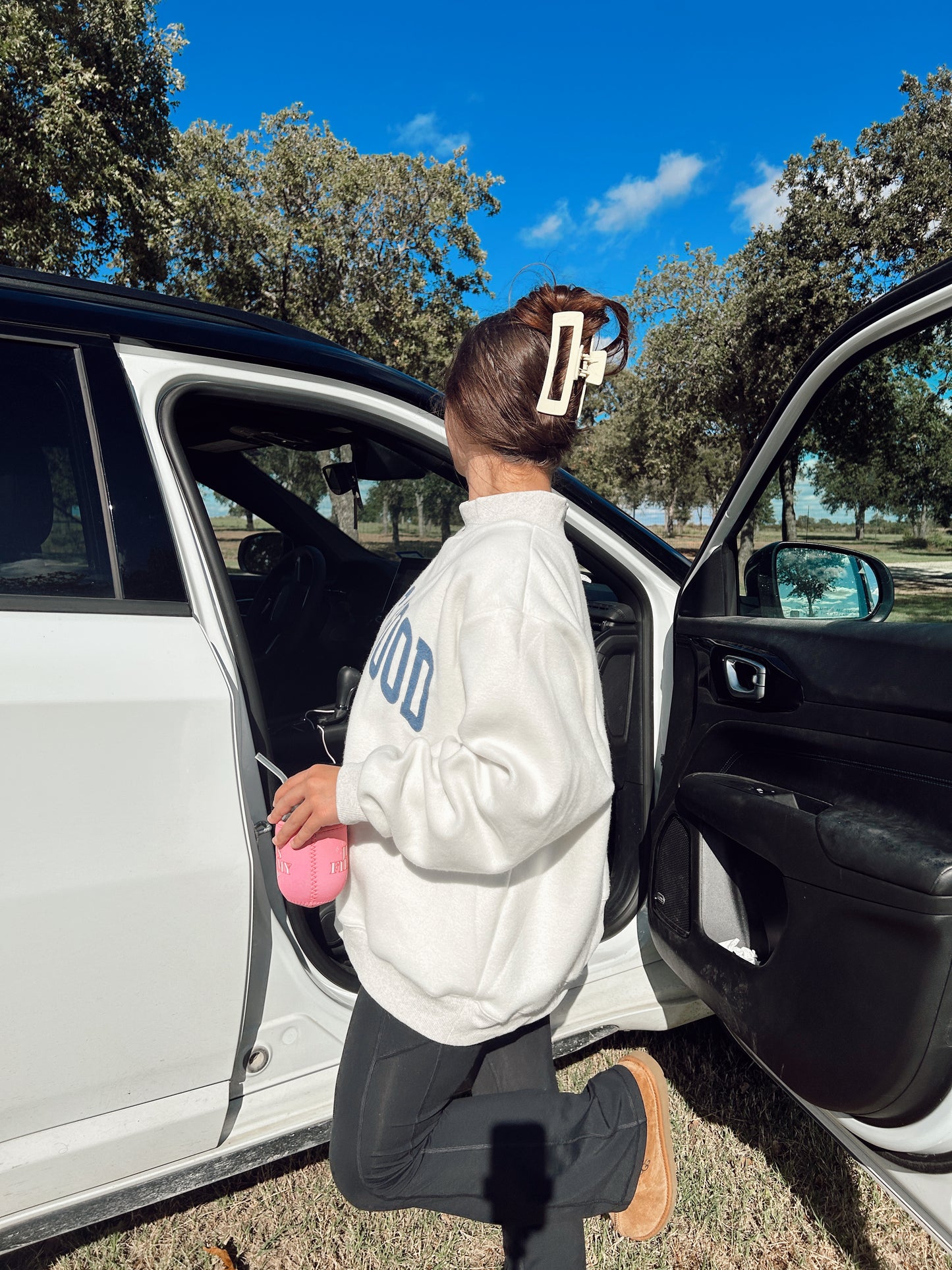 (PREORDER) JESUS & GOD IS GOOD REVERSIBLE MOCK NECK SWEATSHIRT