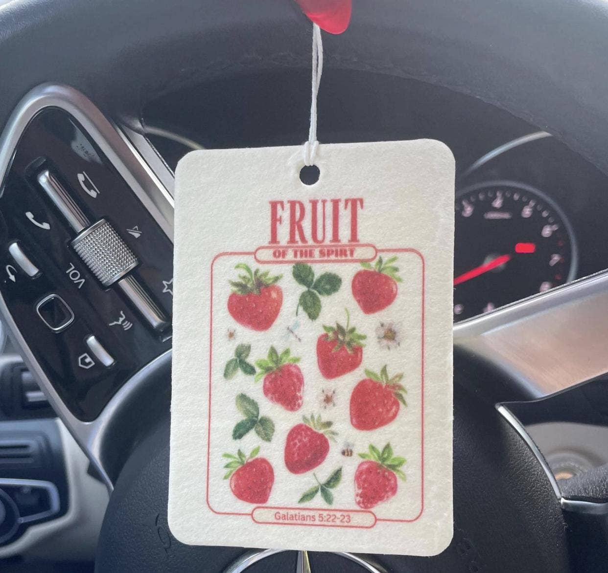 FRUIT OF SPIRIT CAR FRESHIE - strawberry scent