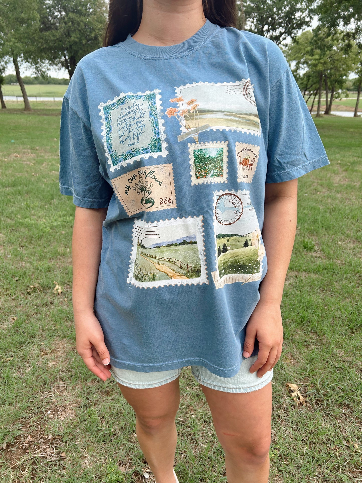 PSALM 23 STAMPS TEE
