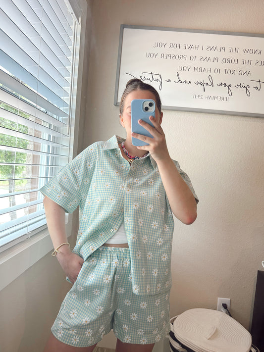 DAISY PLAID SET