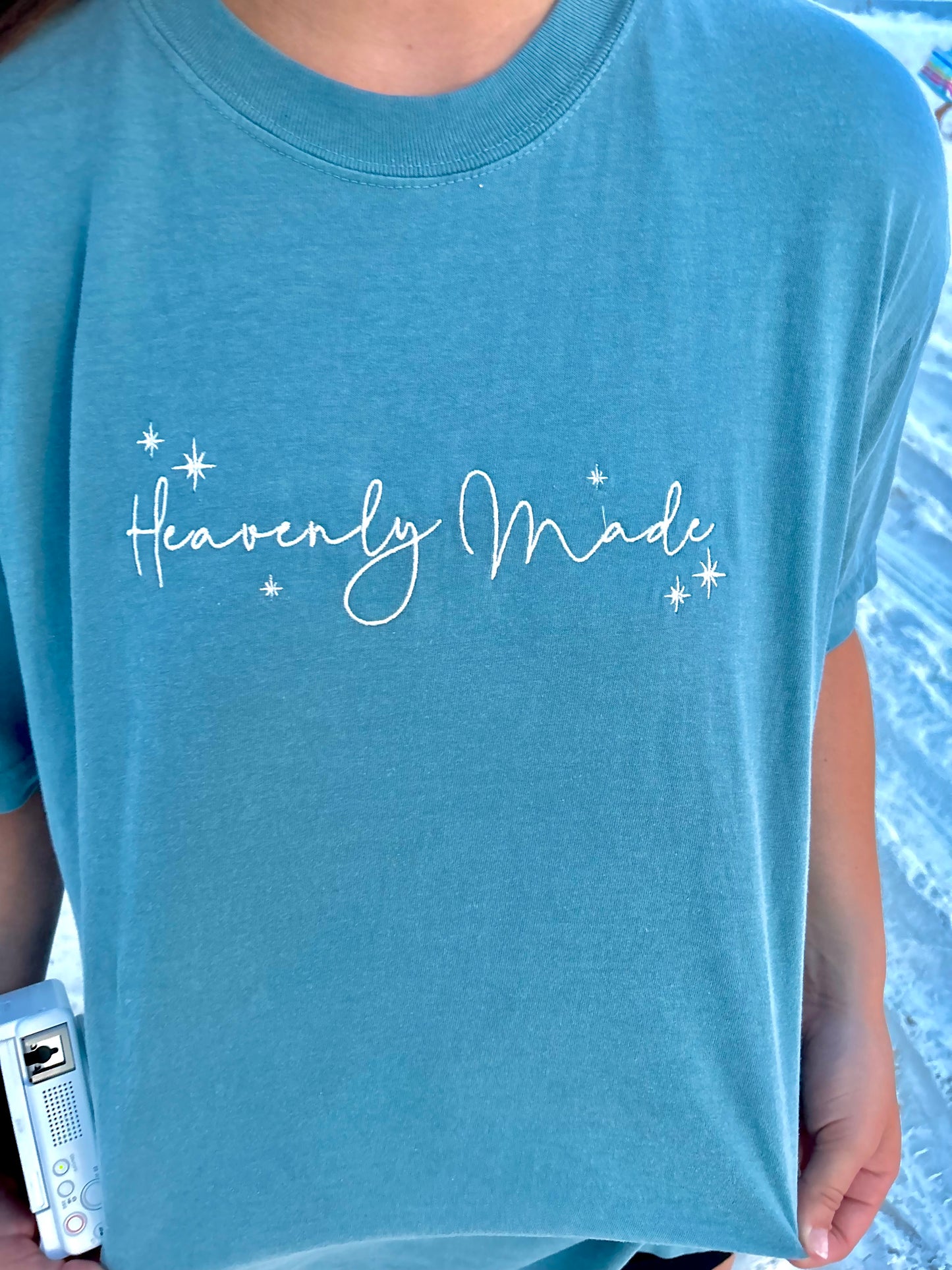 Heavenly Made Embroidered Tee