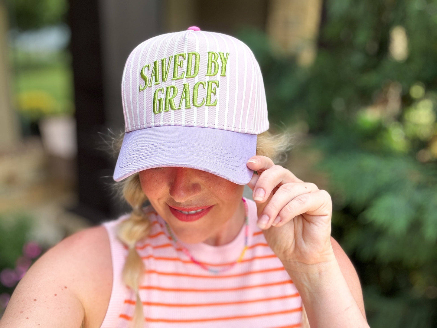 SAVED BY GRACE HAT