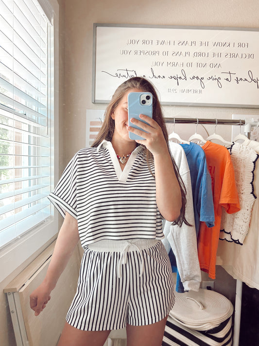 SUMMER KNIT STRIPES SET