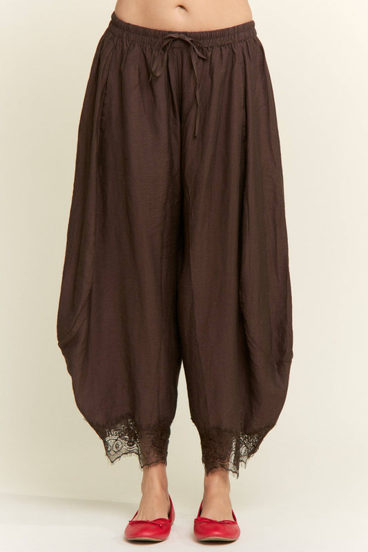 COCOA LACE RELAXED PANTS