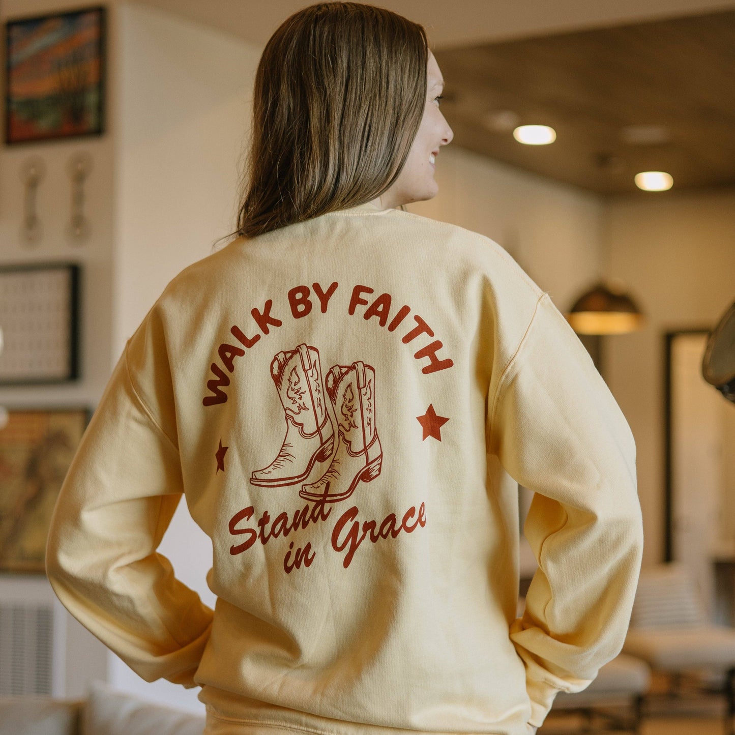 WALK BY FAITH CREWNECK
