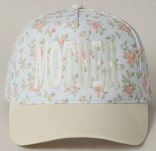 MOTHER EMBROIDERED FLORAL HAT
