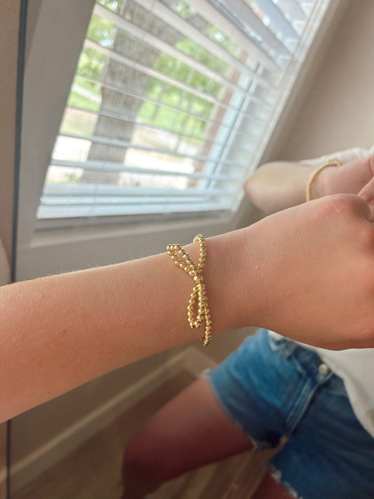 BOW BEADED BRACELET