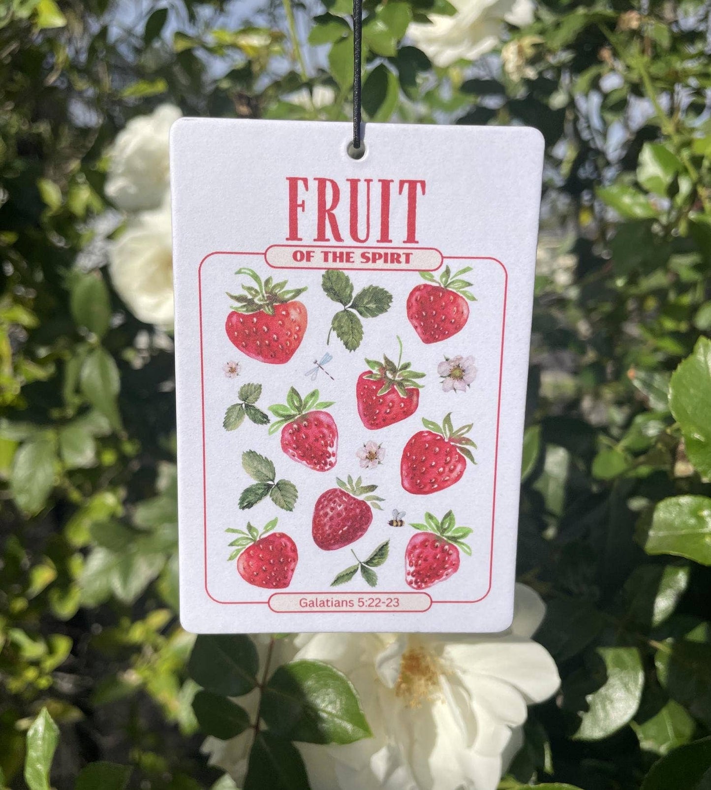 FRUIT OF SPIRIT CAR FRESHIE - strawberry scent