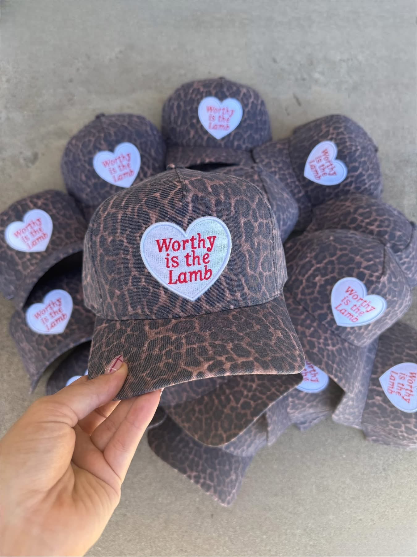 WORTHY IS THE LAMB HAT (PREORDER SHIPS 1-2 weeks)