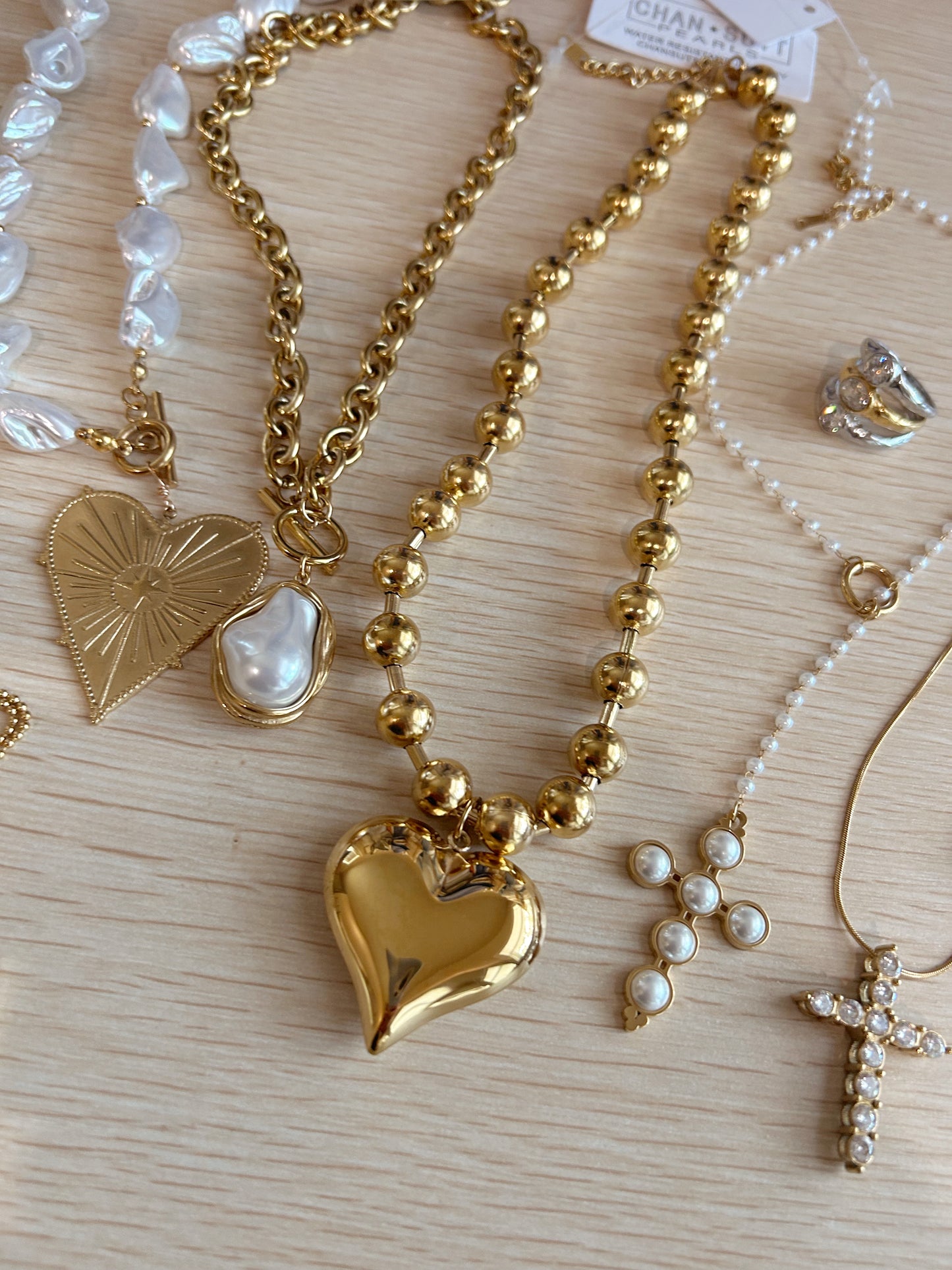 XL DIAMOND CROSS NECKLACE