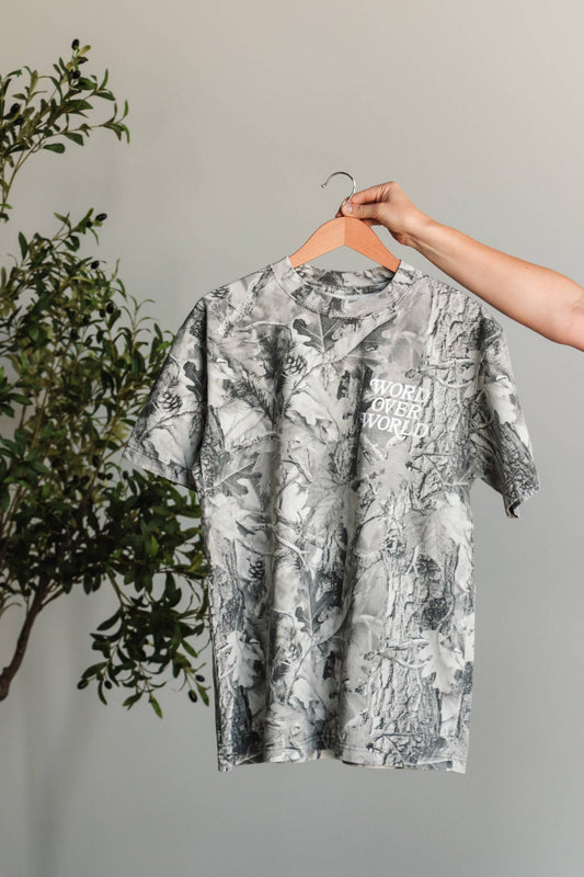 WORD OVER WORLD OVERSIZED CAMO TEE - preorder