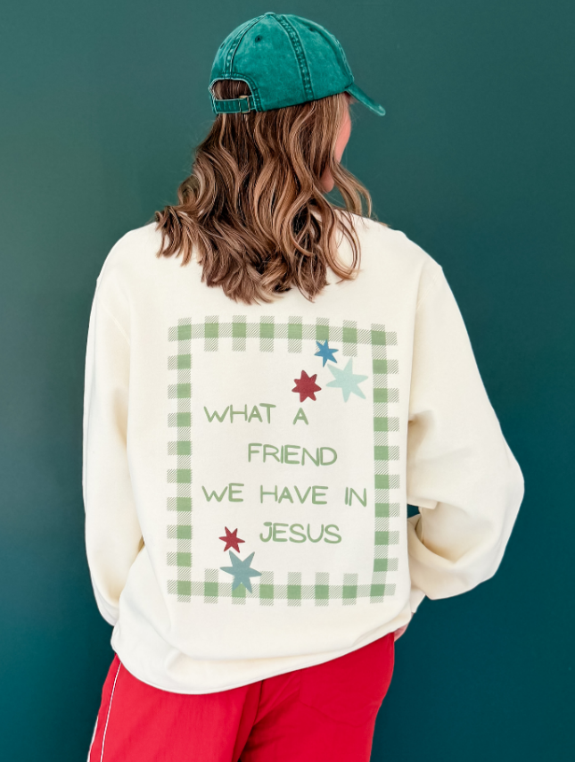 FRIEND IN JESUS CREWNECK