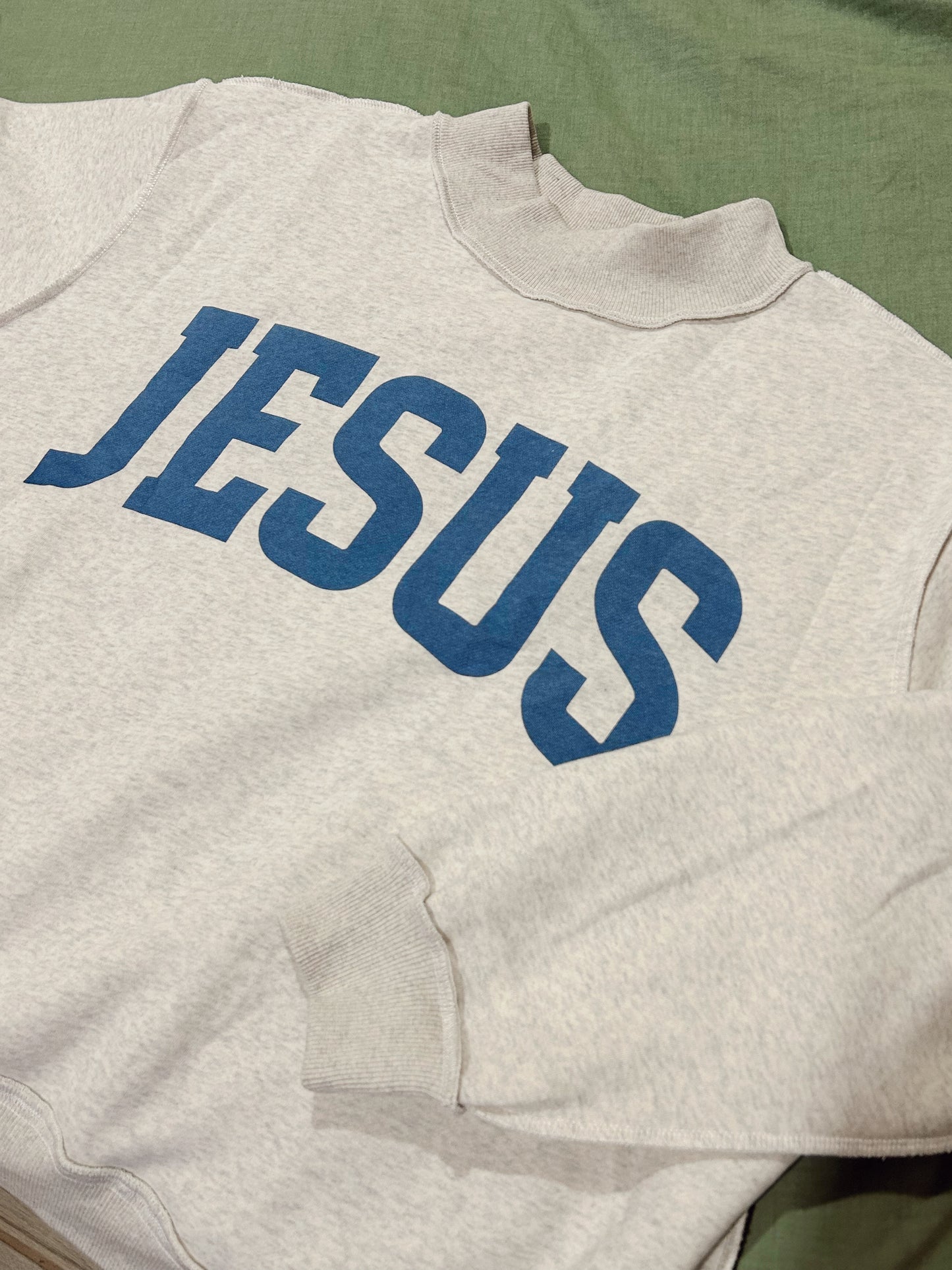 (PREORDER) JESUS & GOD IS GOOD REVERSIBLE MOCK NECK SWEATSHIRT