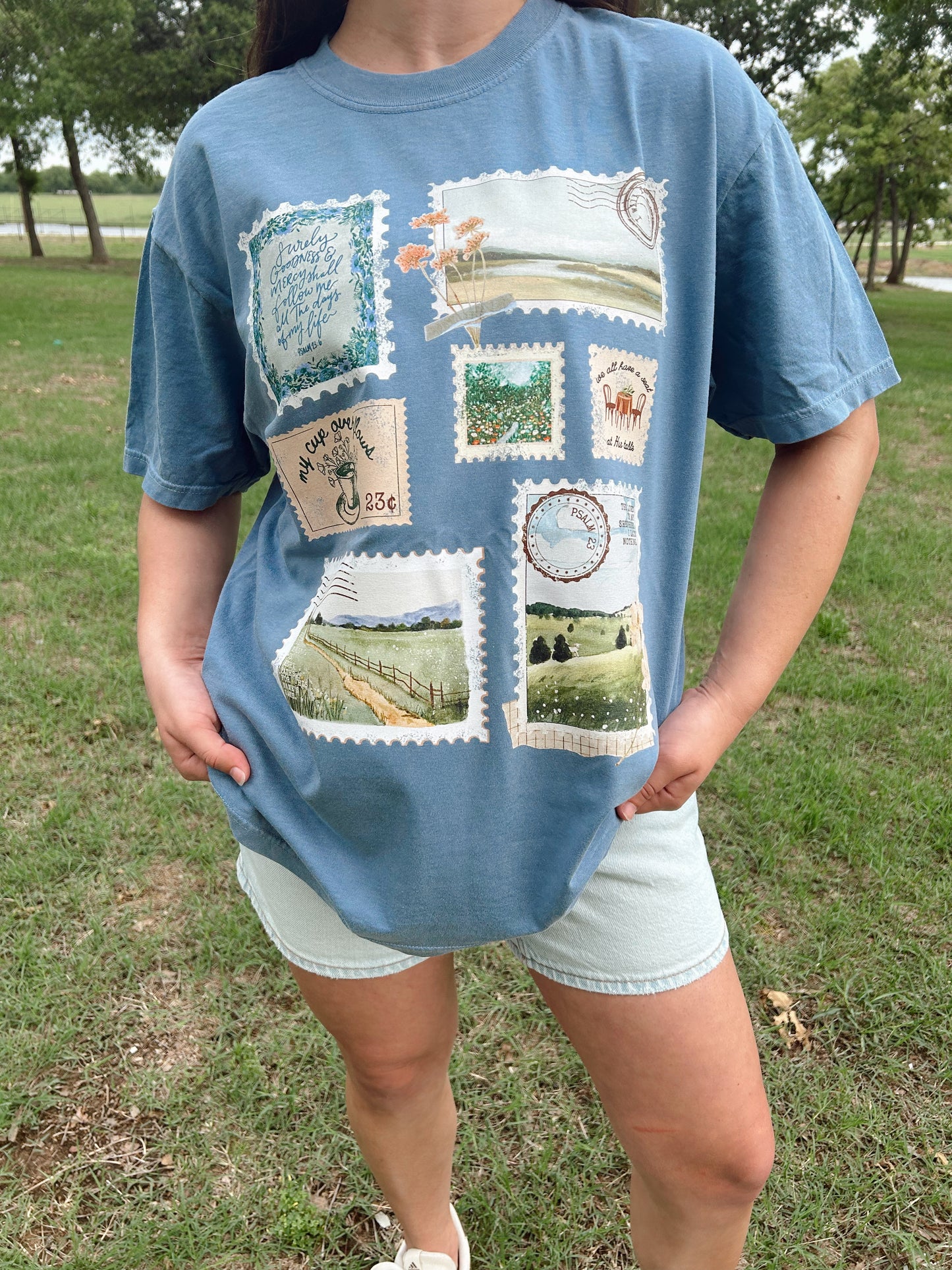 PSALM 23 STAMPS TEE