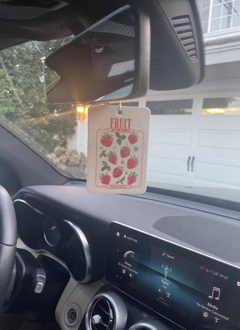 FRUIT OF SPIRIT CAR FRESHIE - strawberry scent