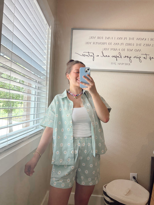 DAISY PLAID SET