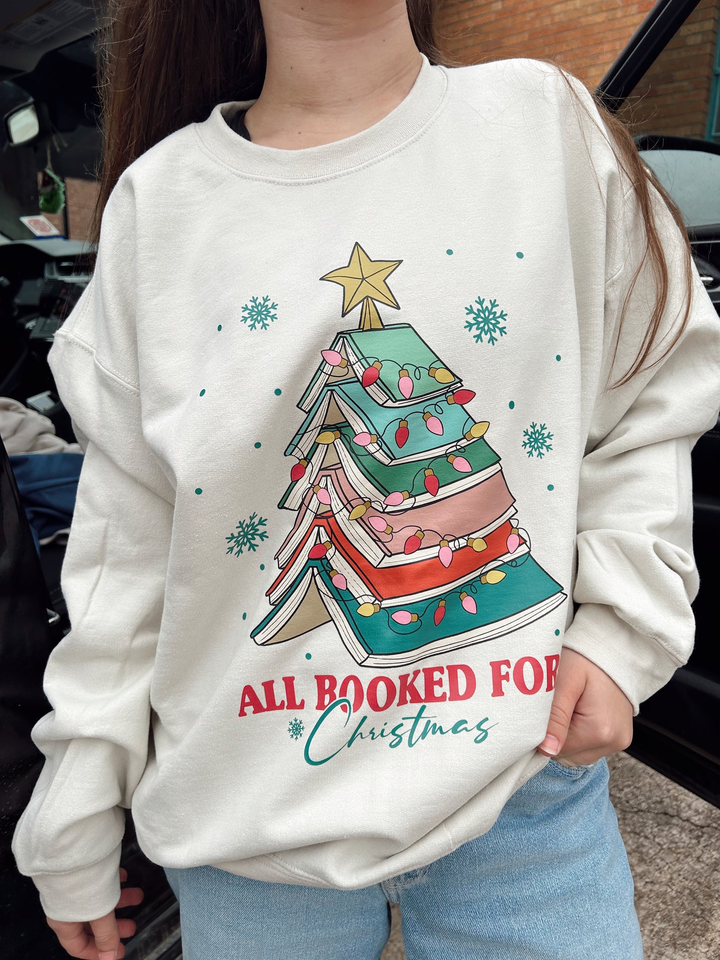 All Booked For Christmas Sweatshirt