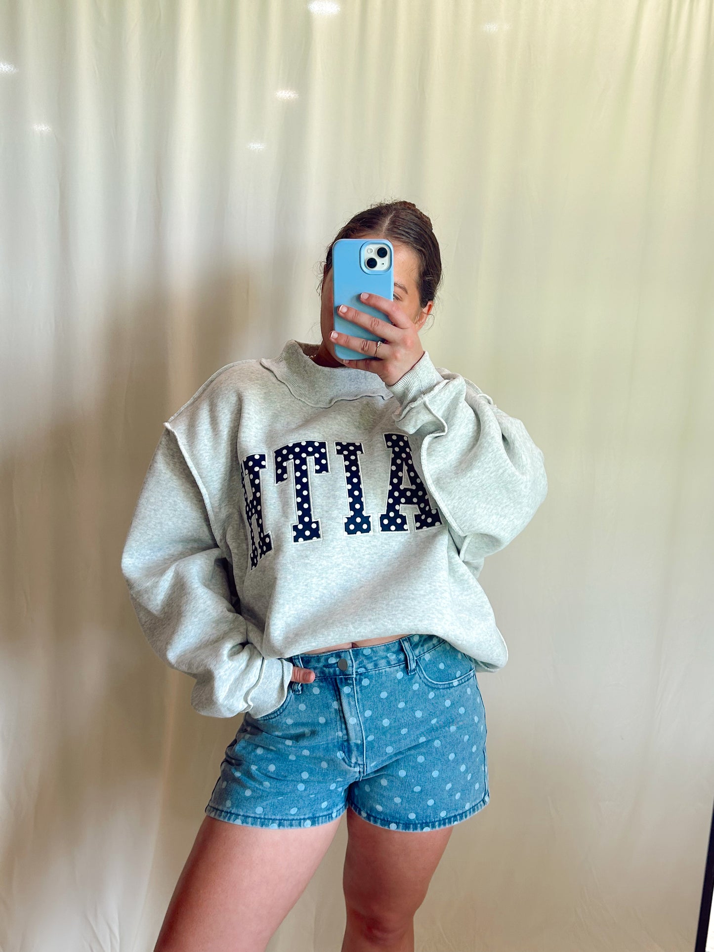 DOTTIE DENIM SHORTS