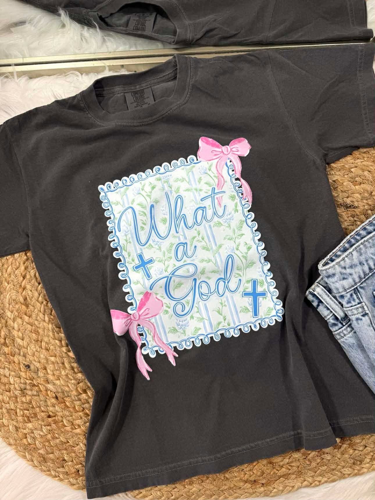 (PREORDER) WHAT A GOD TEE