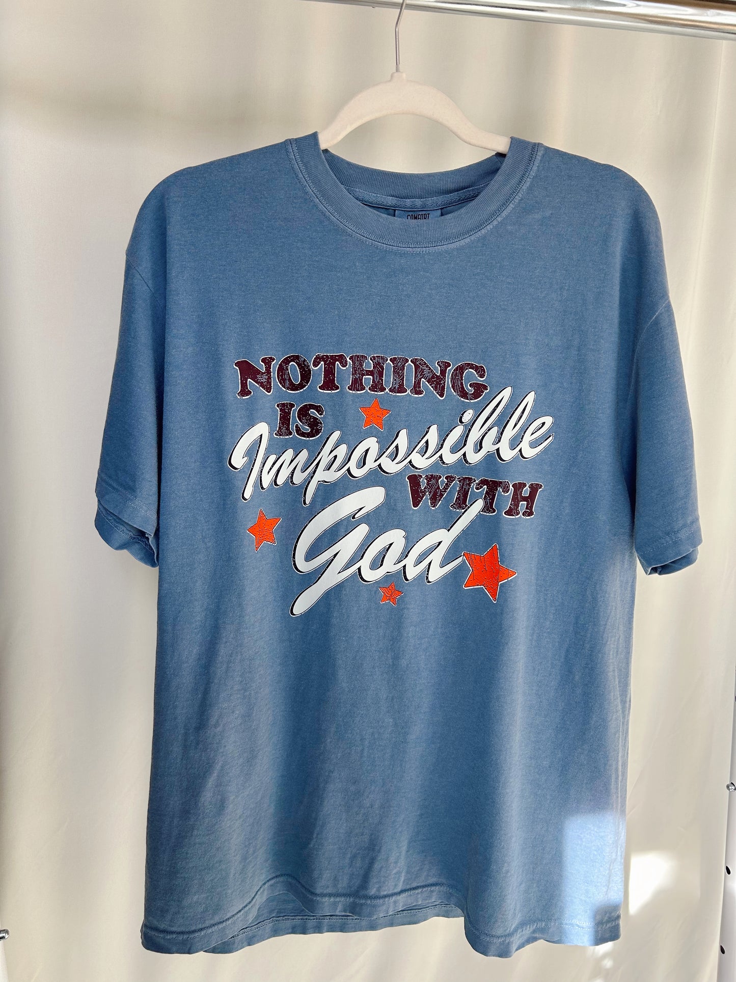 NOTHING IS IMPOSSIBLE WITH GOD TEE