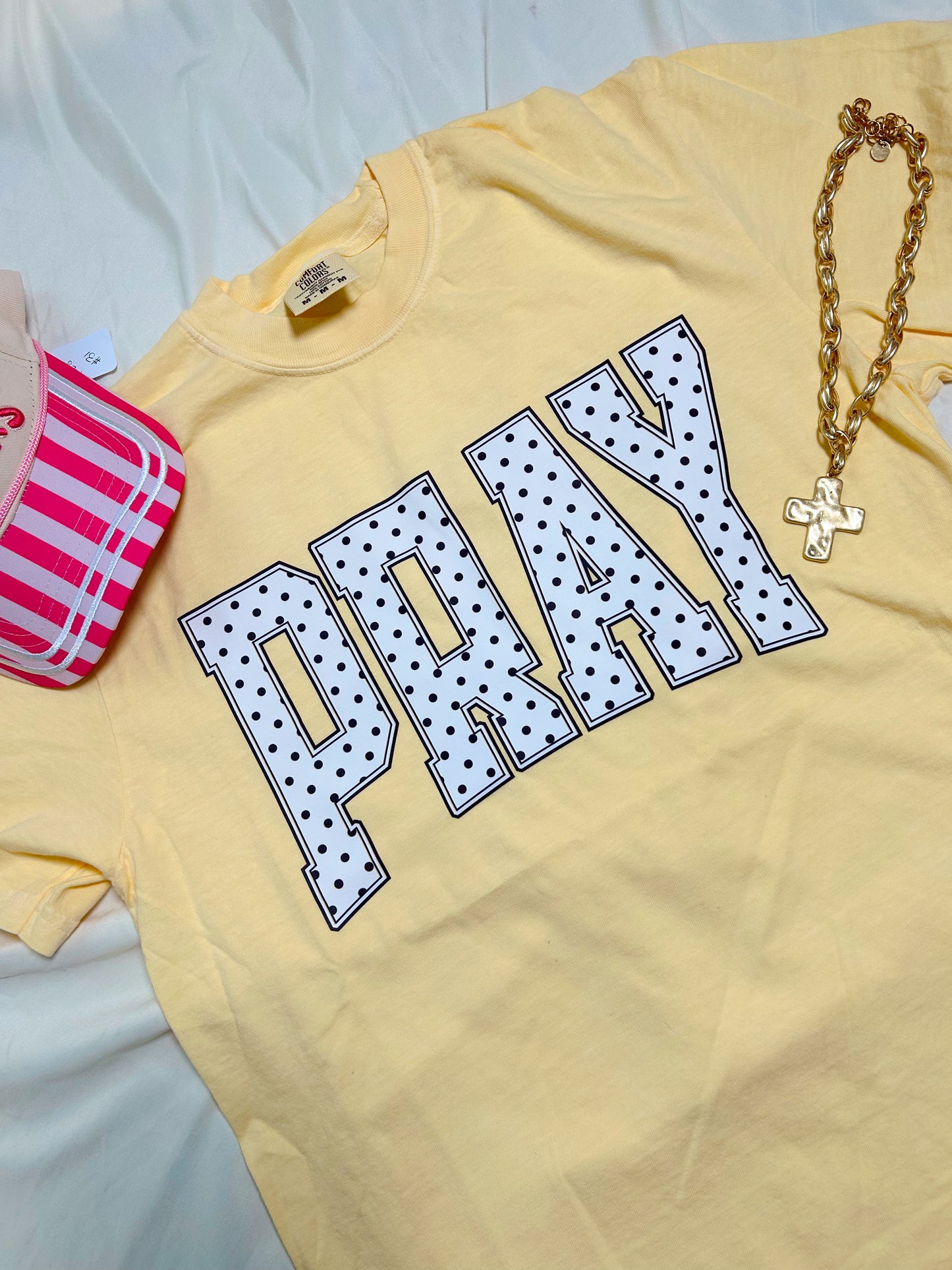 PRAY POLKA DOT TEE