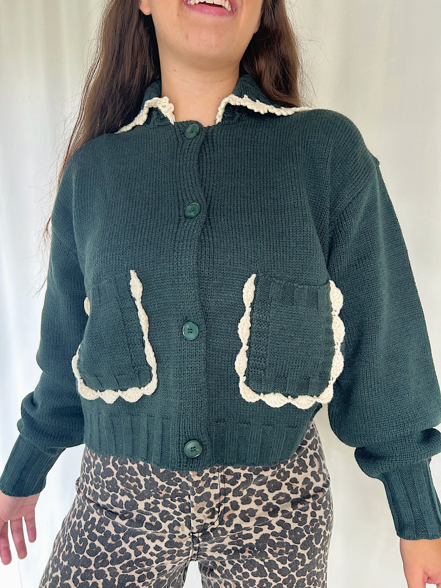 SELAH SCALLOPED DOLL COLLAR CARDIGAN